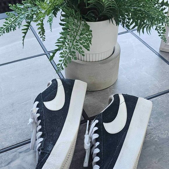 Nike Blazer Low 77 Suede Black White Casual Sneakers Shoes Mens 11 main image 6